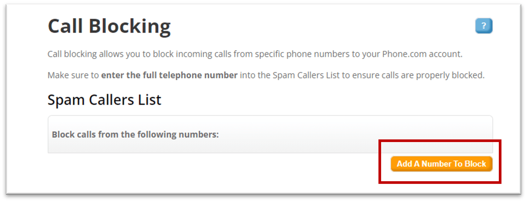 How can I block a number from calling my number(s)?
